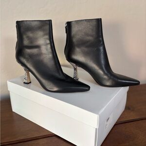 Marc Fisher Sleek Black Heeled Boots